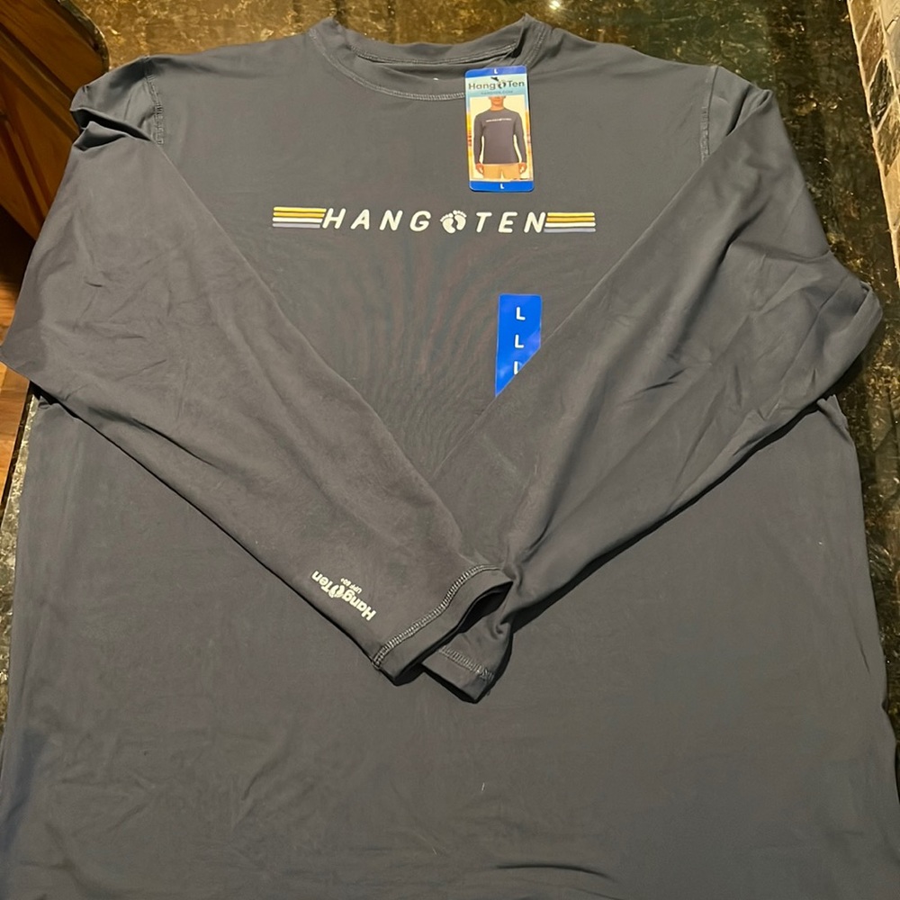COPY - HANG TEN Men’s UPF 50+ SPORTS Long sleeve Sun Tee Large